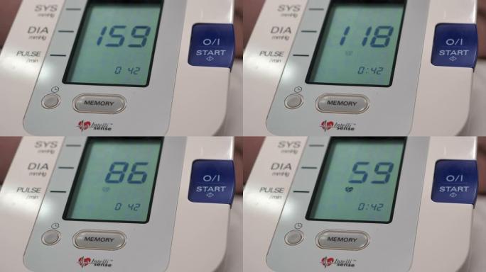 仔细观察血压的测量