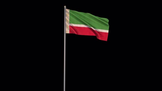 车臣共和国国旗与阿尔法通道