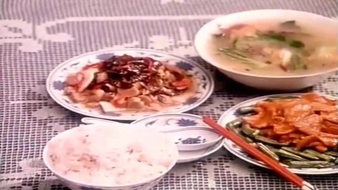 60年代中国家庭做饭视频