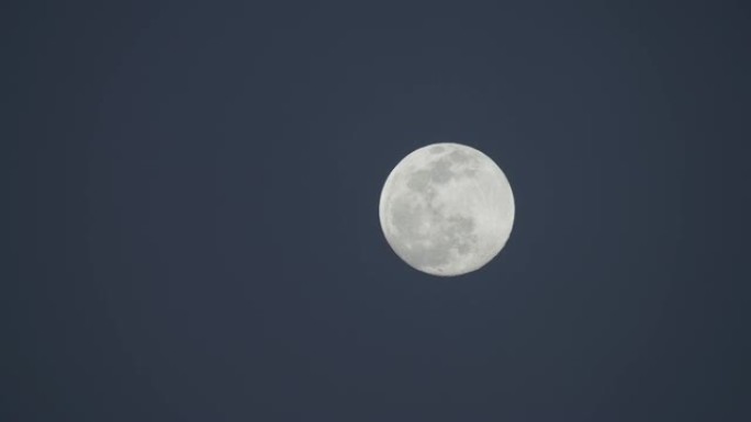 Close-up of a full moon against a clear sky with f