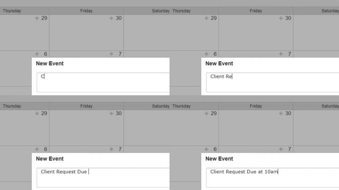 在待办事项列表中创建工作客户请求截止日期的计划日历提醒。在个人组织者日期簿中创建临时员工分配项目提醒