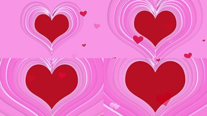 Heart-4k情人节概念股视频