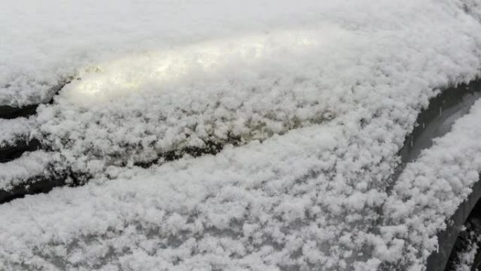 雪下的汽车