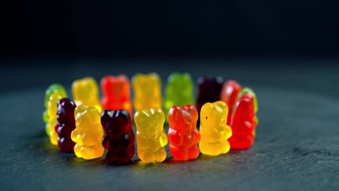 软糖熊。五彩水果软糖。