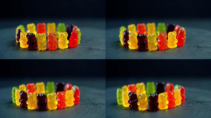 软糖熊。五彩水果软糖。