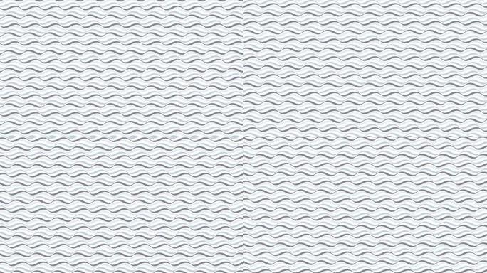 抽象波线的运动。动画线条背景