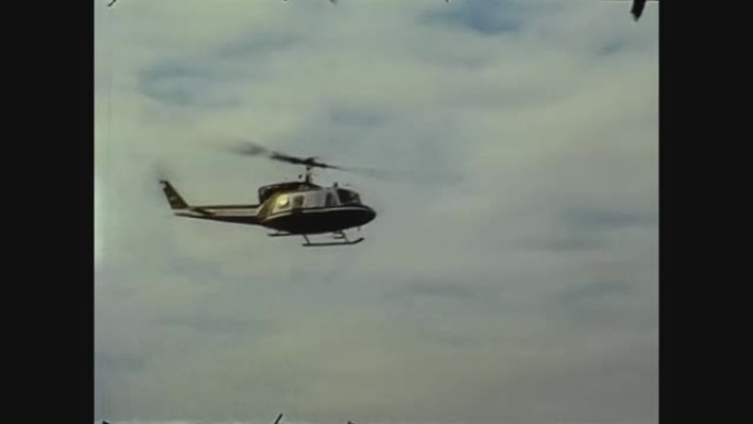 1974年的美国，总统直升机