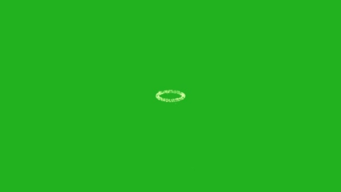 粒子环绿屏运动图形