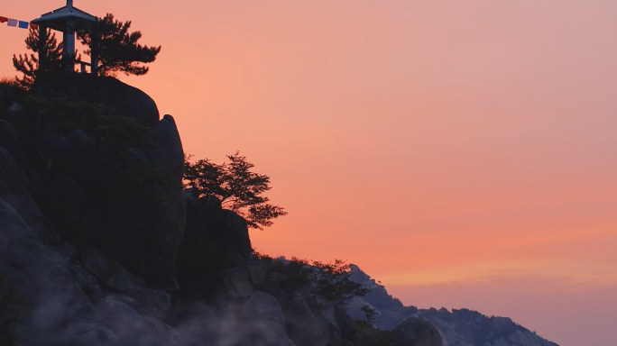 大山 星空 日出