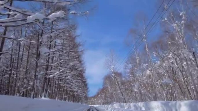 积雪道路 (北海道)