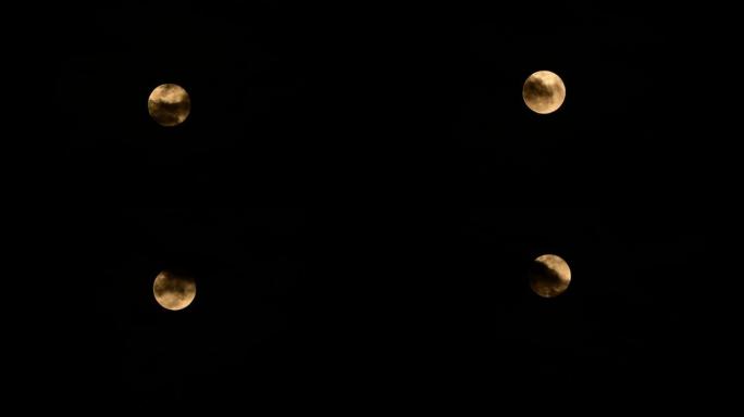 moon观察黑夜明月乌云盖月