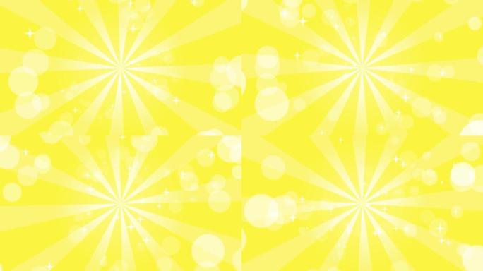 集中线条和灯光黄色抽象背景