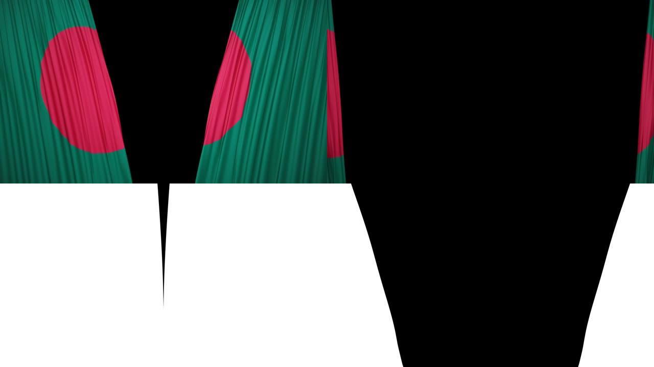 孟加拉国旗帘布