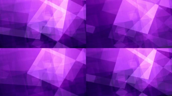 4k紫色抽象背景与正方形