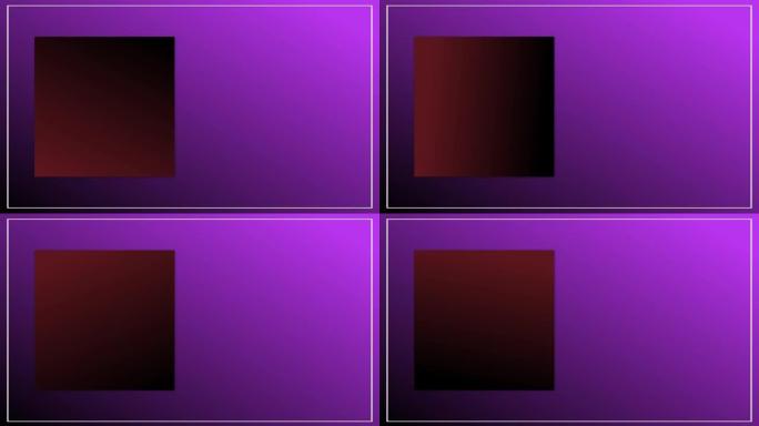 4k全息方形框架，抽象的彩色模糊背景。全息渐变颜色。背景梯度。可循环的彩色动画，彩色运动，准备演示文