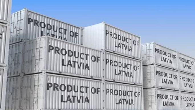 拉脱维亚产品的货物集装箱文本