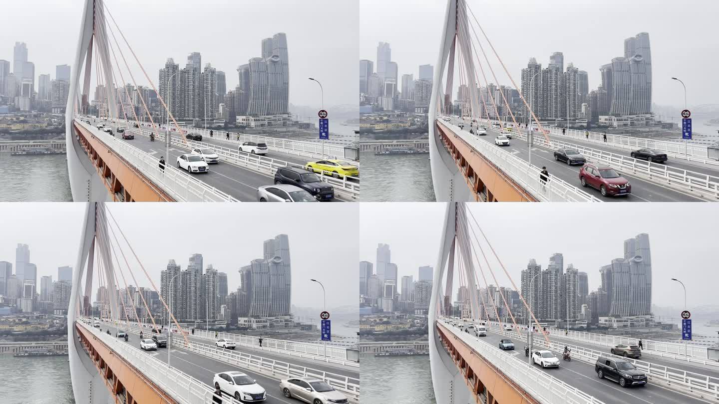 重庆东水门大桥风光
