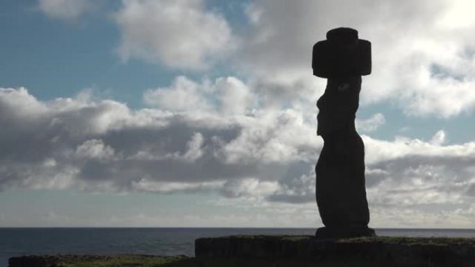 太平洋复活节岛的石像。
