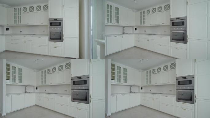 厨房家具的组装，新公寓的厨房安装