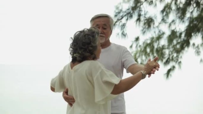 快乐的老年夫妇与生活方式休闲退休