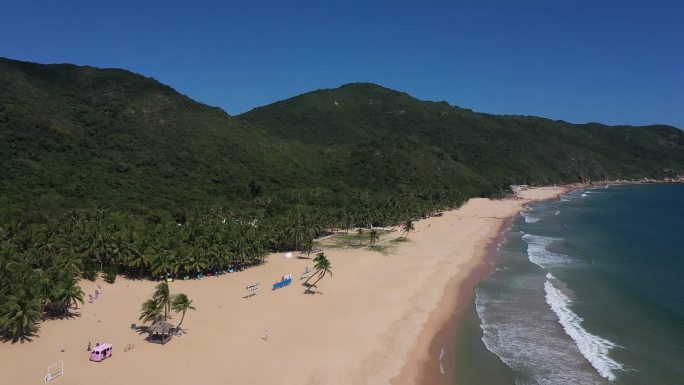 航拍  大海 呆呆岛 海洋