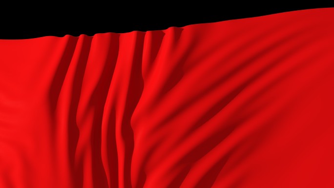 红绸从下而上揭开转场红布飘过党政节日素材