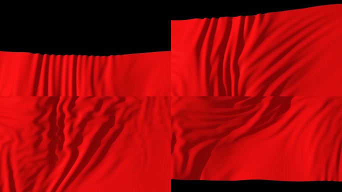 红绸从下而上揭开转场红布飘过党政节日素材