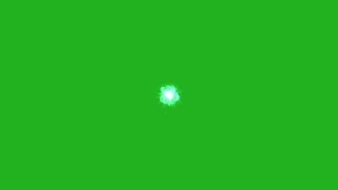 魔法能量绿屏运动图形