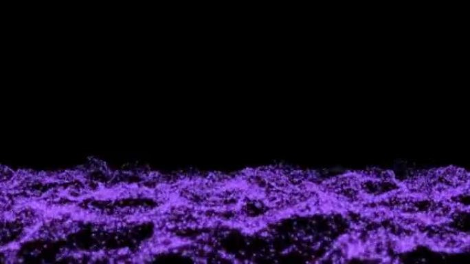 [4K] 穿过底部的紫色颗粒