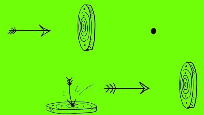 2d箭头击中目标