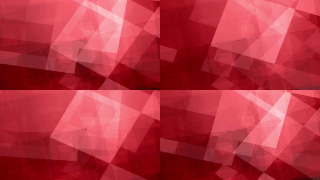 4k红色抽象背景与正方形