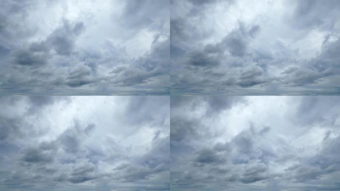 多云天空的景观云层厚厚的云