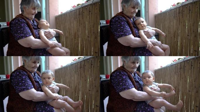 曾祖母与女婴
