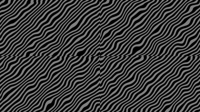 抽象波线，粒子线湍流，粒子连接网络，波型，棱镜毛刺曲线，白色