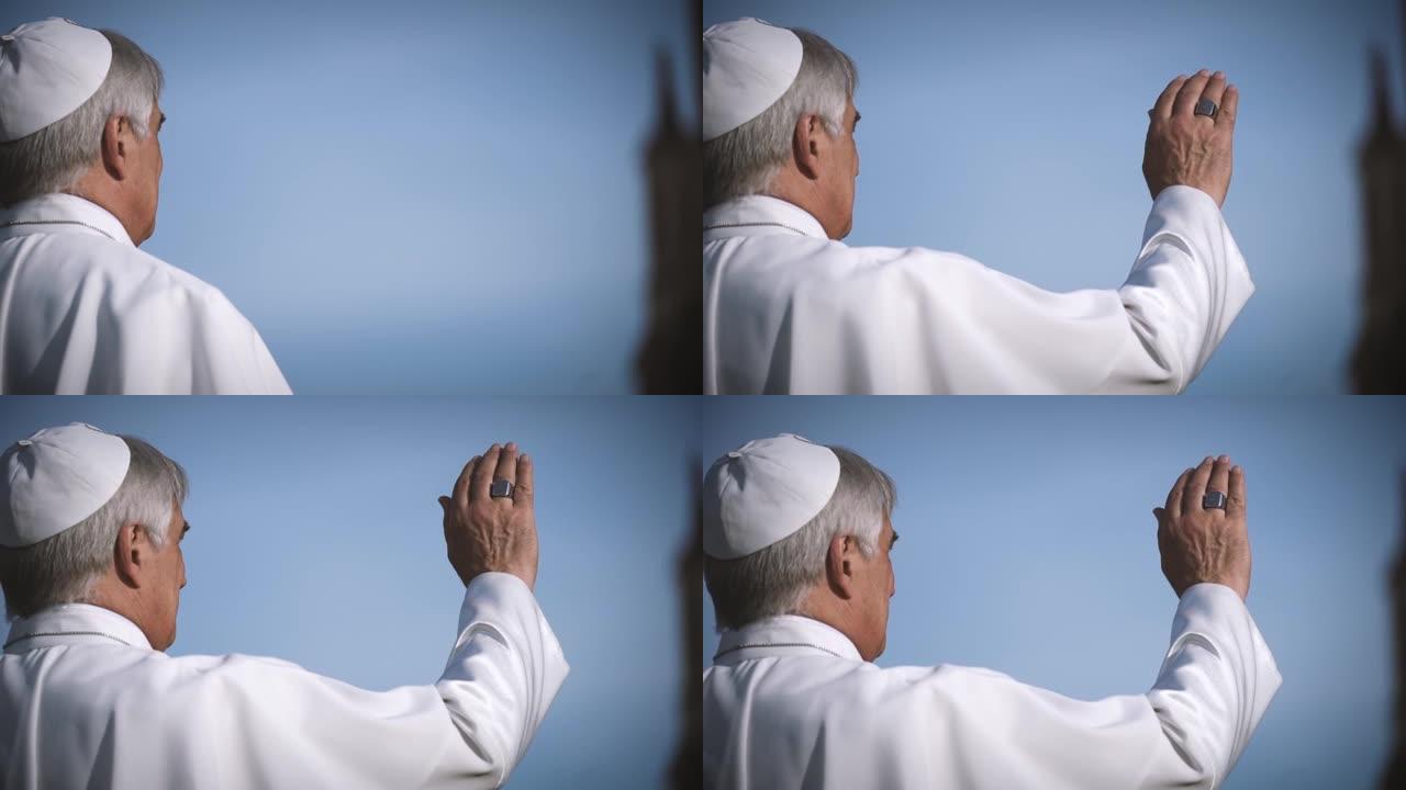 教皇迎接朝圣者