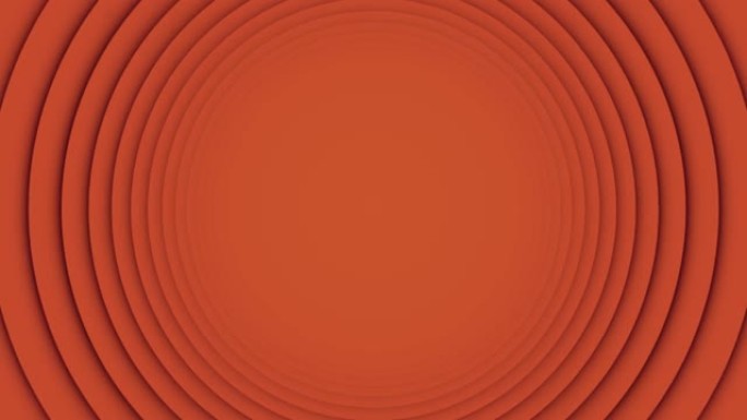 4k橙色摆动环移动圈可循环扁平生动背景