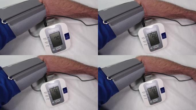 机器监视器上的血压测量