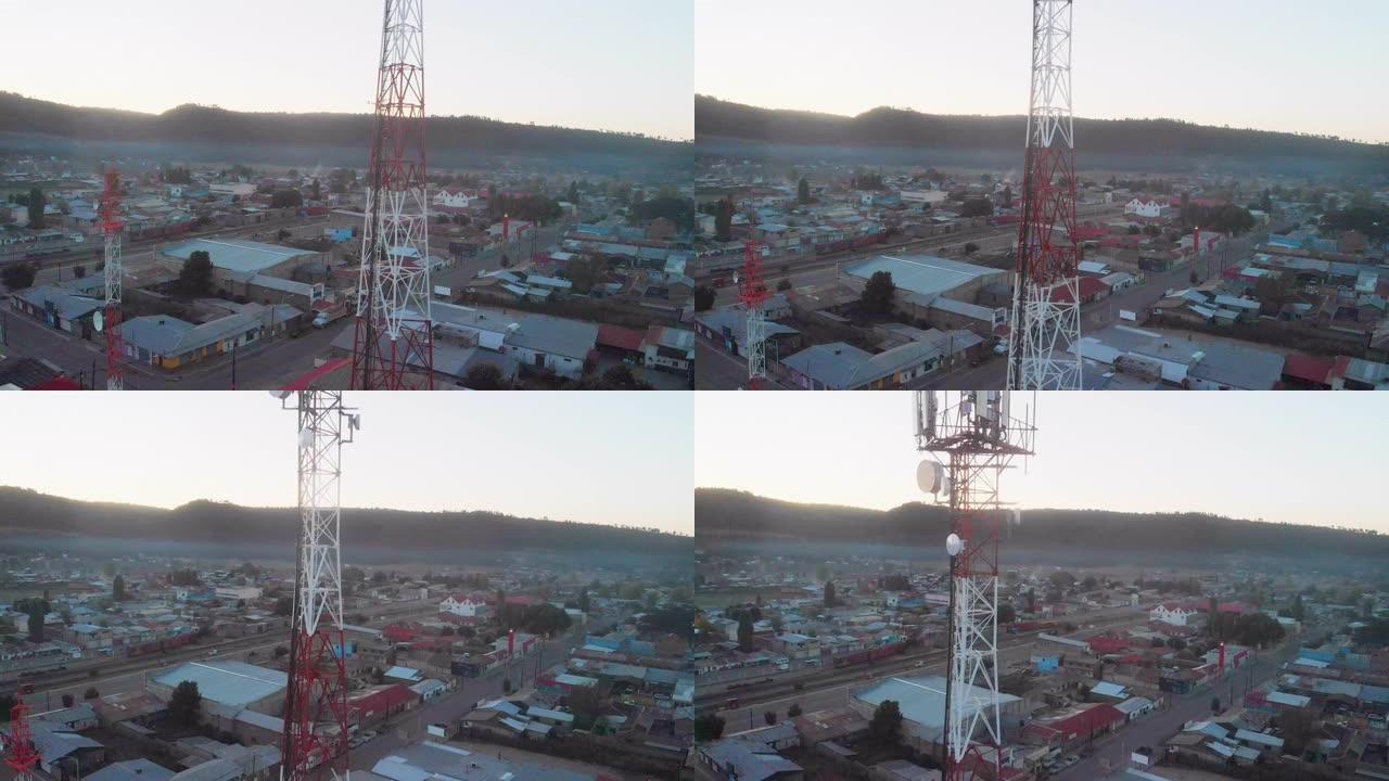 墨西哥奇瓦瓦州圣华尼托小村庄，塞拉马德雷斯，天主教堂，穷人，贫困，无人机视频剪辑