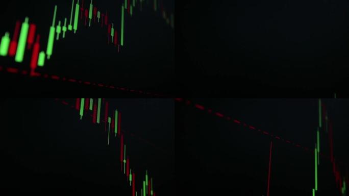 交换在线报价。加密货币。经济数据的流动。金融概念。交易者通过经典电话给客户打电话。金融市场之美。巨大