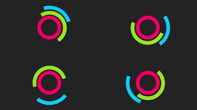 圆形进度图形动画