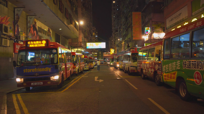 香港旺角街景热闹人文4k