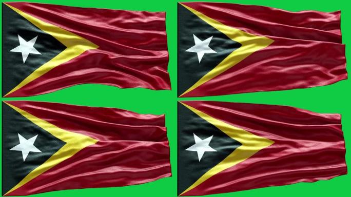 4k东帝汶国旗高度详细-东帝汶国旗高度详细-国旗东帝汶波浪图案可循环元素