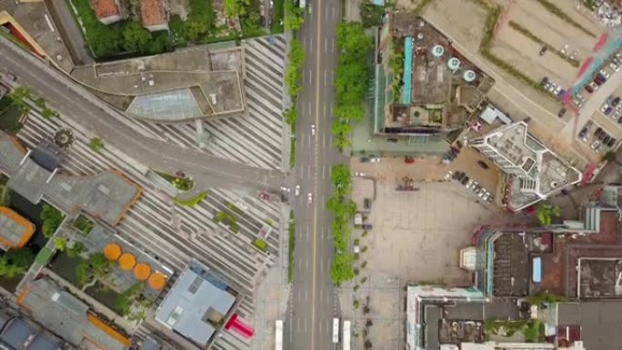 珠海市交通街建设空中全景4k中国