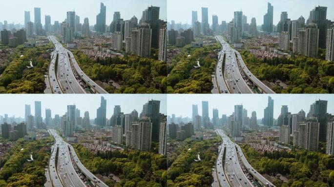 中国上海的公路立交
