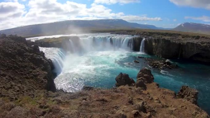 Godafoss，冰岛Myvatn区的众神瀑布。