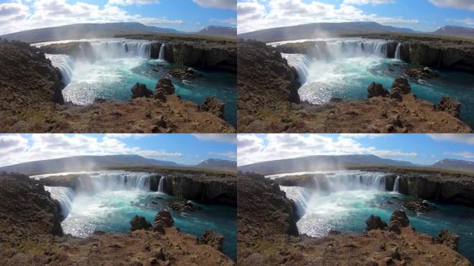 Godafoss，冰岛Myvatn区的众神瀑布。