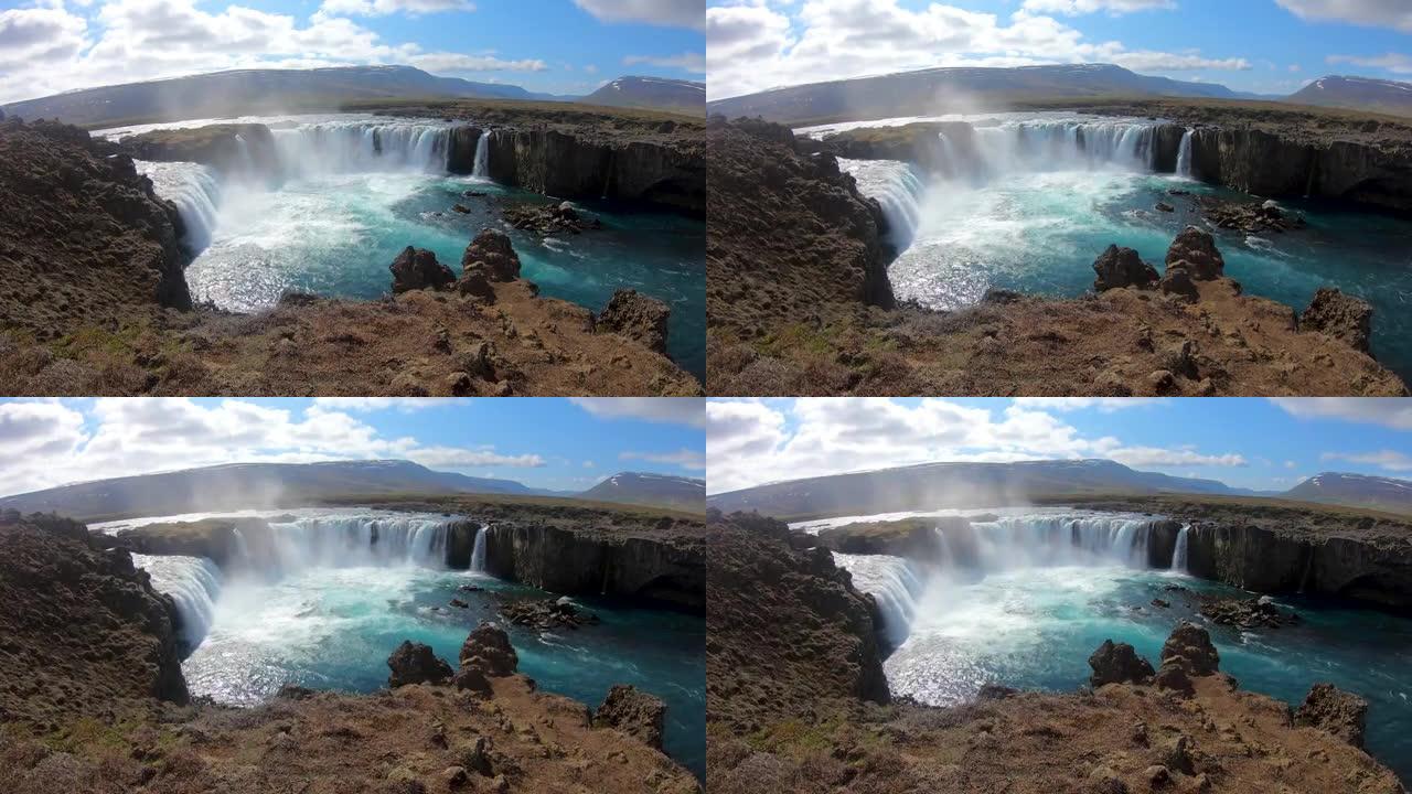 Godafoss，冰岛Myvatn区的众神瀑布。