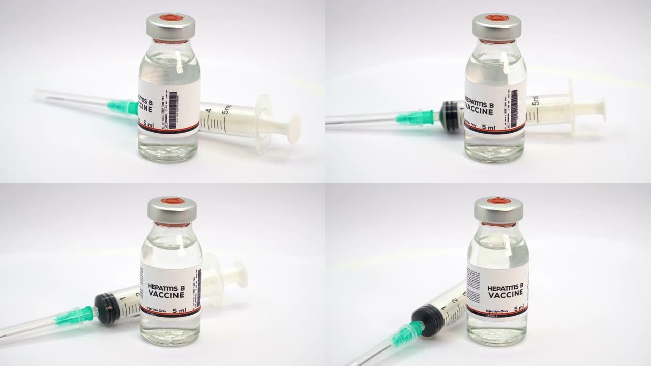 甲型肝炎疫苗和注射器