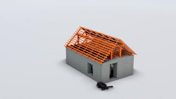 在建房屋的3d模型