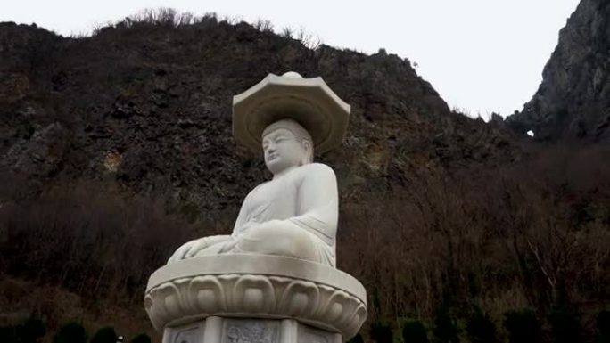 韩国郁陵岛-2019年12月: 城宝寺，位于郁陵岛。韩国庆尚北道郁良郡
